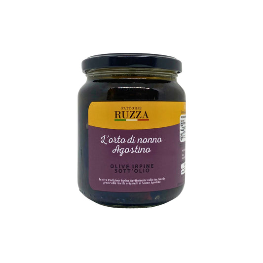 Vasetto di Olive Irpine sott'olio biologiche Fattorie Ruzza 280g