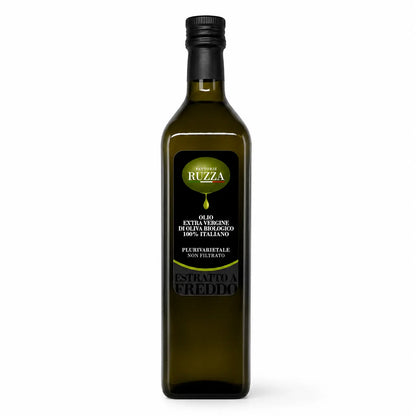 Olio EVO biologico Ravece 60% – bottiglia 1 litro Fattorie Ruzza, Fontanarosa Irpinia