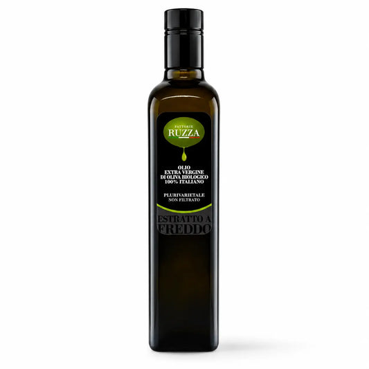 Olio EVO biologico Ravece 60% – bottiglia 500 ml Fattorie Ruzza, Fontanarosa Irpinia