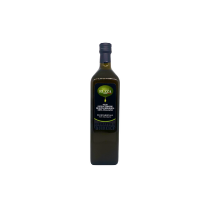 bottiglia olio extravergine biologico irpino vista frontale con etichetta