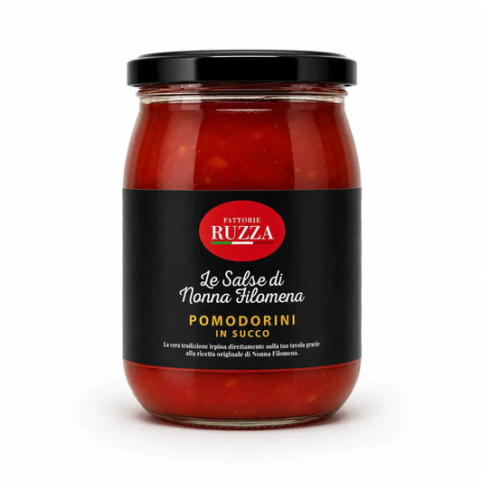 Pomodorini in succo della tradizione irpina – Le Salse di nonna Filomena, Fattorie Ruzza
